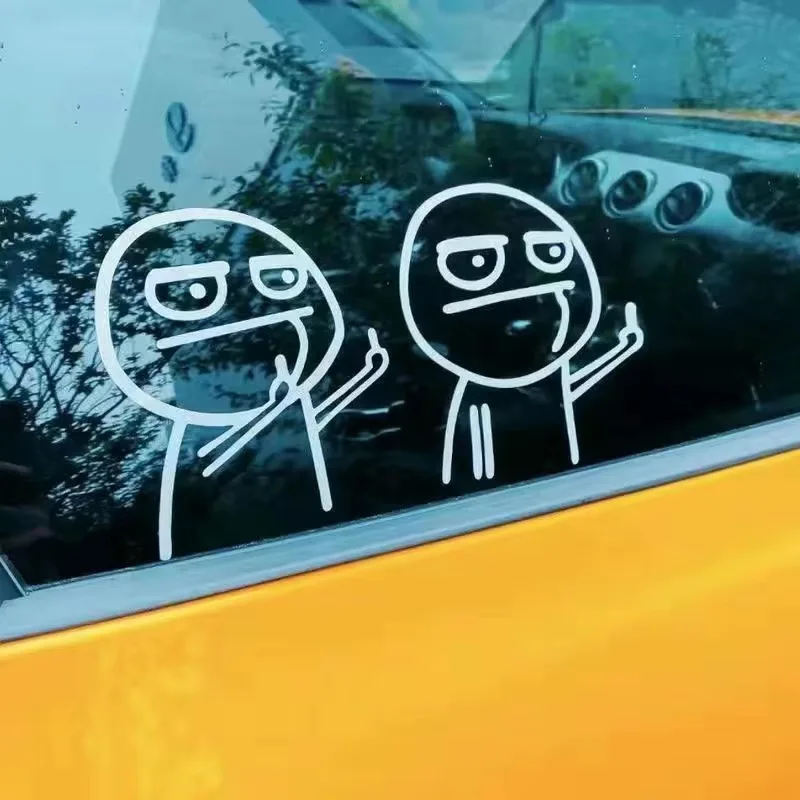 Car Stickers I Despise the Middle Finger Funny and Unique Body Stickers, Car Windows, Triangular Windows, Fuel Tank Cap Stickers