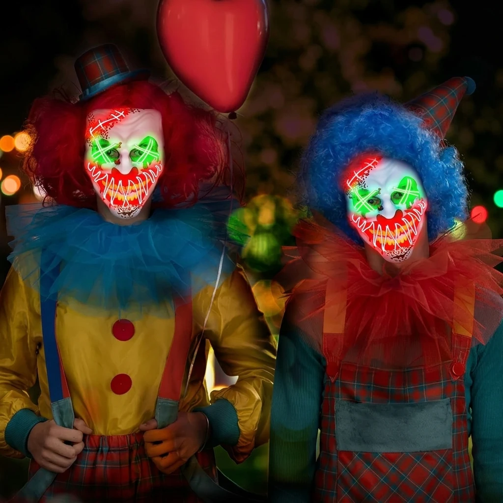 LED Neon Masker Lichtgevend En - Men Accessories For Suit recensie en prijs