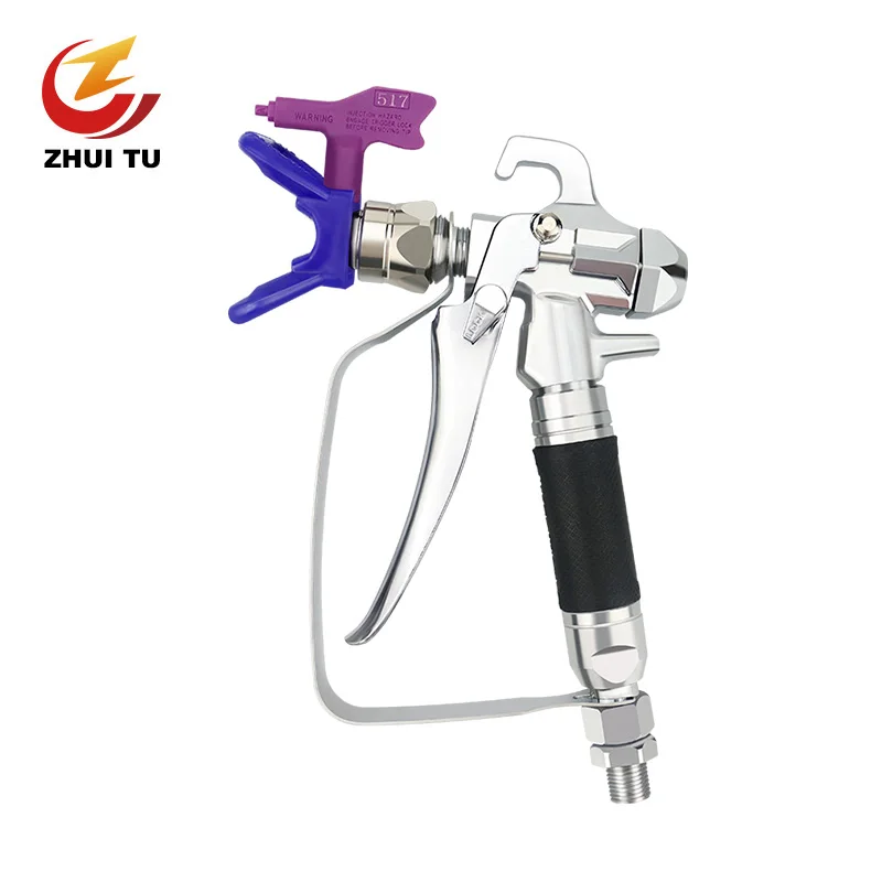 

High Pressure Airless Paint Spray Gun With 517 Spray Tip Nozzle Guard Spraying Machine Accessories For Wagner Titan