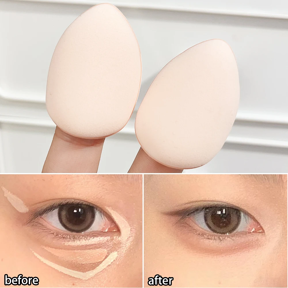 Cartoon Mini Finger Puff Make-up Schwamm Puder Puff Set Foundation trocken nass Detail Puffs Luftkissen kosmetische Puffs Make-up-Tools