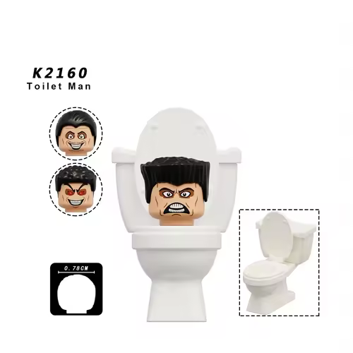 New KDL SWAT Skibidi Toilet Man Figures Anime Block Toys TvMan Titan Cameraman Speakerman Bricks Model Toy Birthday Gift - Image 29