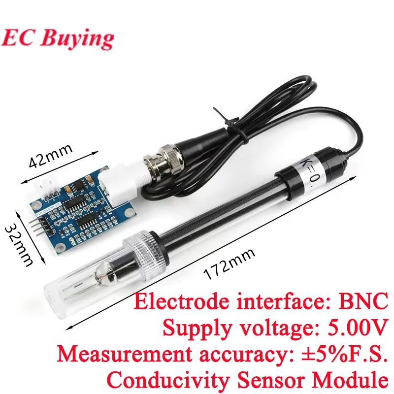 Conductivity Sensor Module Detection Water Quality for Arduino 51/STM32 to Assess Water Quality