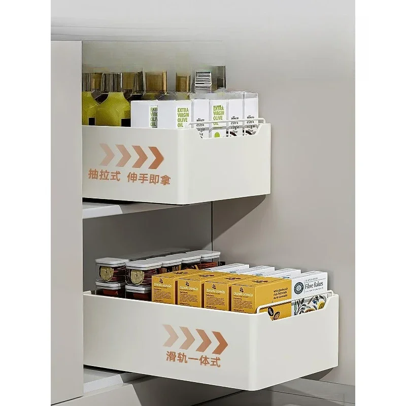 

Japanese kitchen pull-out rack under sink pull basket cabinet drawer type ultra deep