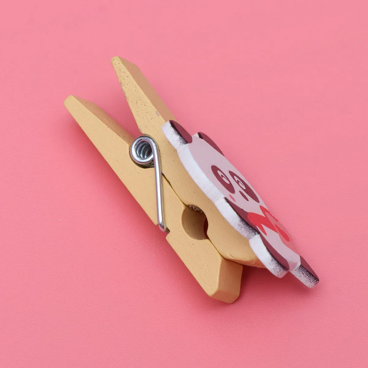 

8 Pcs Photo Folder Clip Wood Clothing Wooden Clips Holder Picture Bamboo Cartoon
