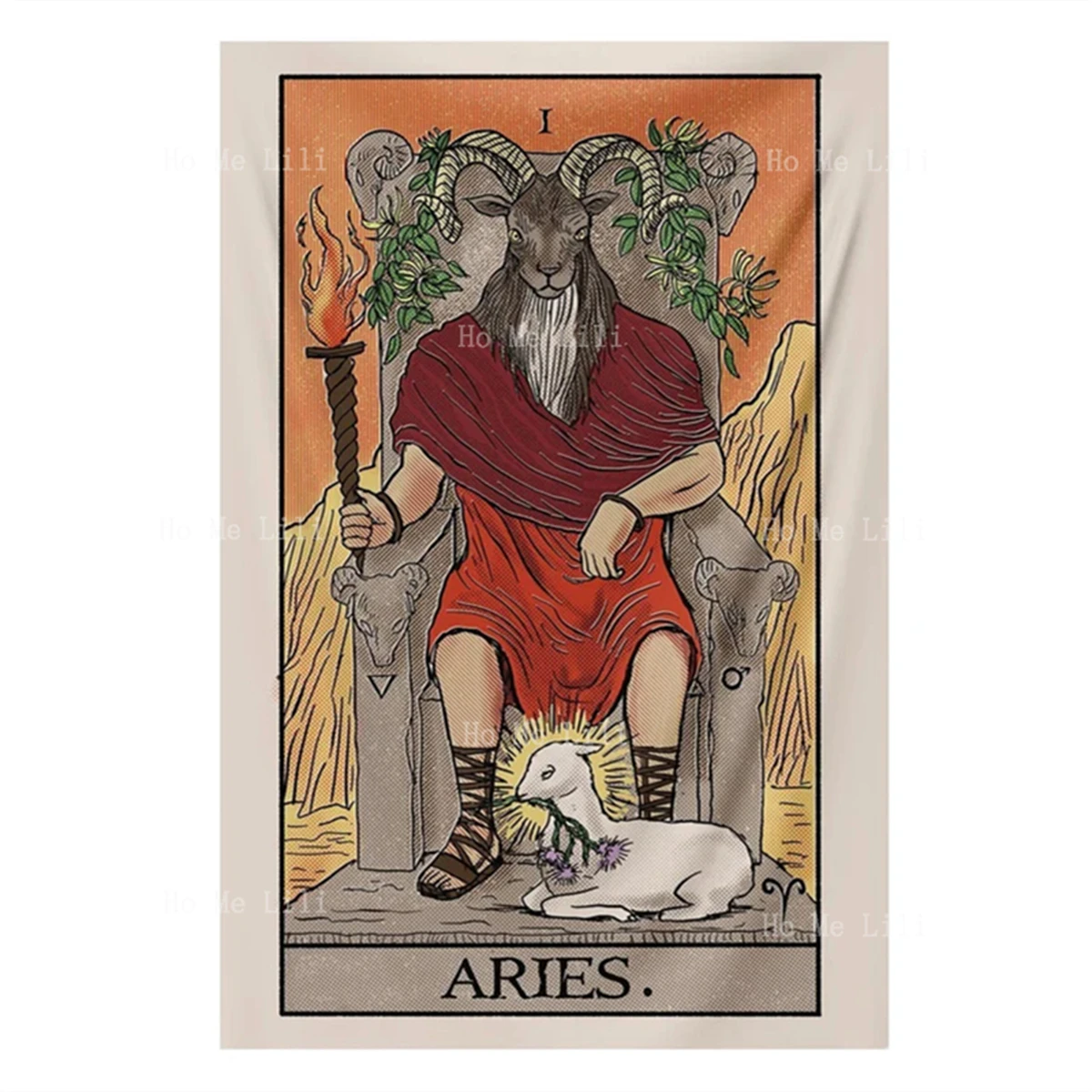 The Aries Emperor Tapestry Wall Hanging Decor Gift Room Home Decoration