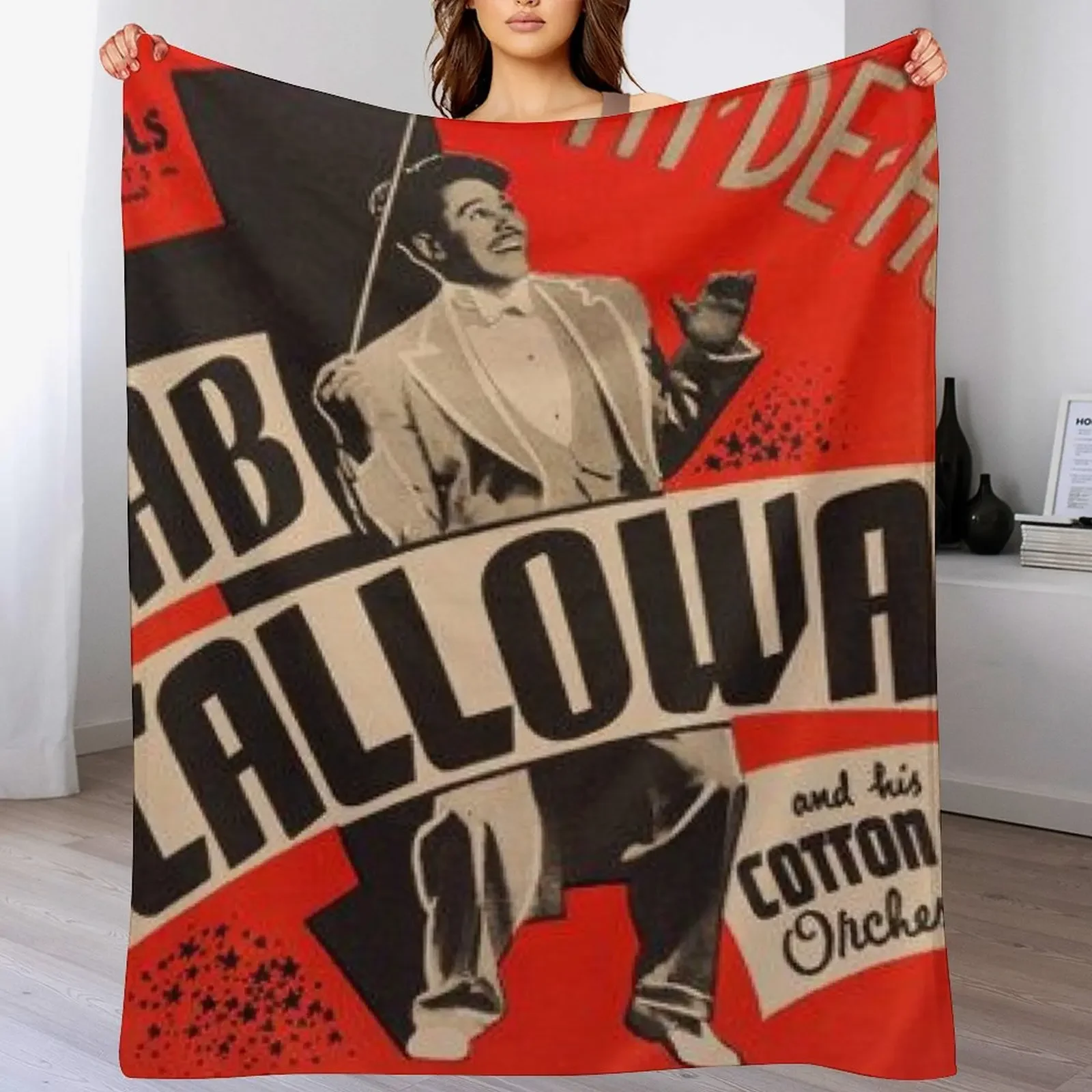 

HI-DI-HO Cab Calloway Throw Blanket For Decorative Sofa Vintage Thermal Summer Blankets
