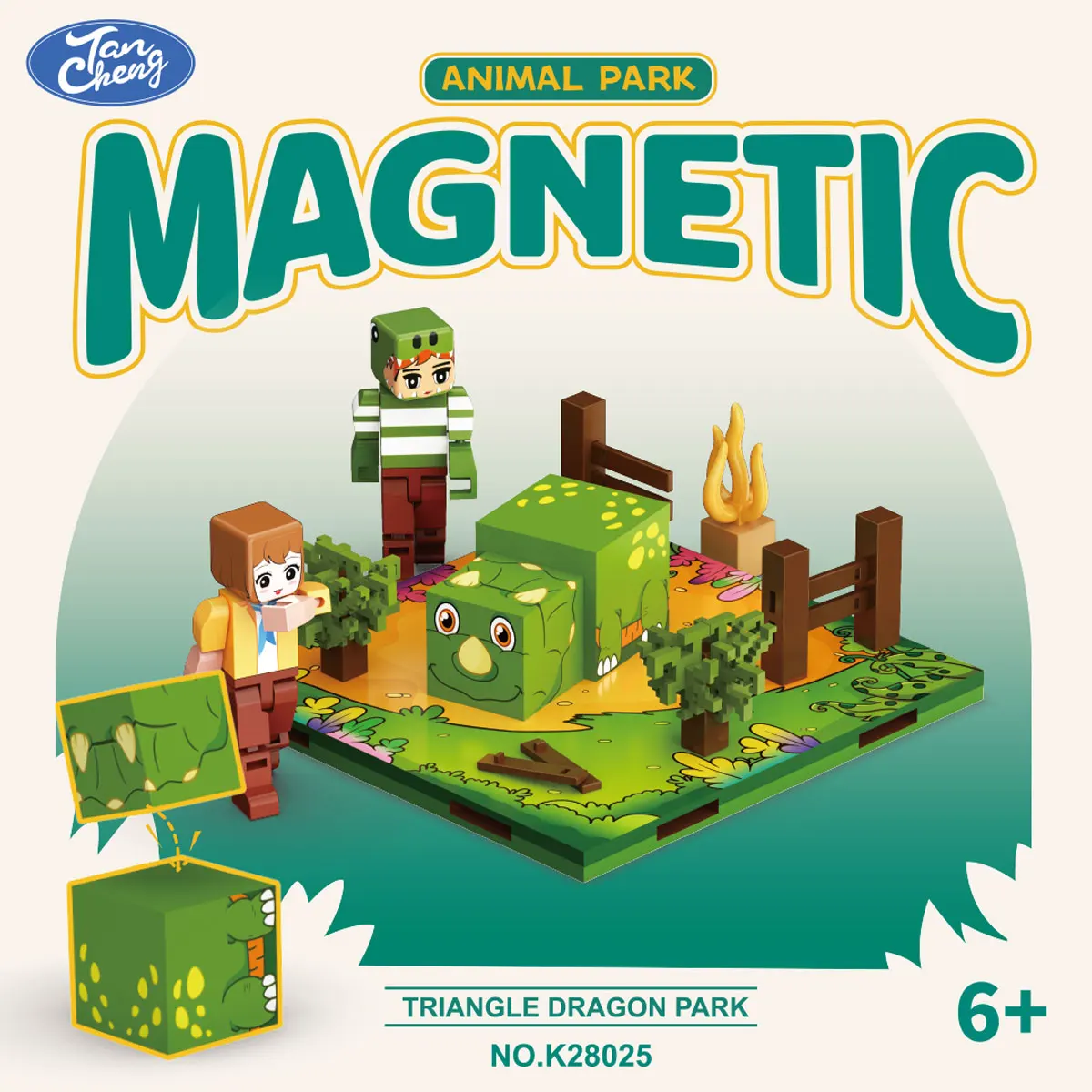 Magnetic World - Cardboard Series Magnetic Character Animal Building Blocks Magnetic Building Blocks DIY Toys in Various States
