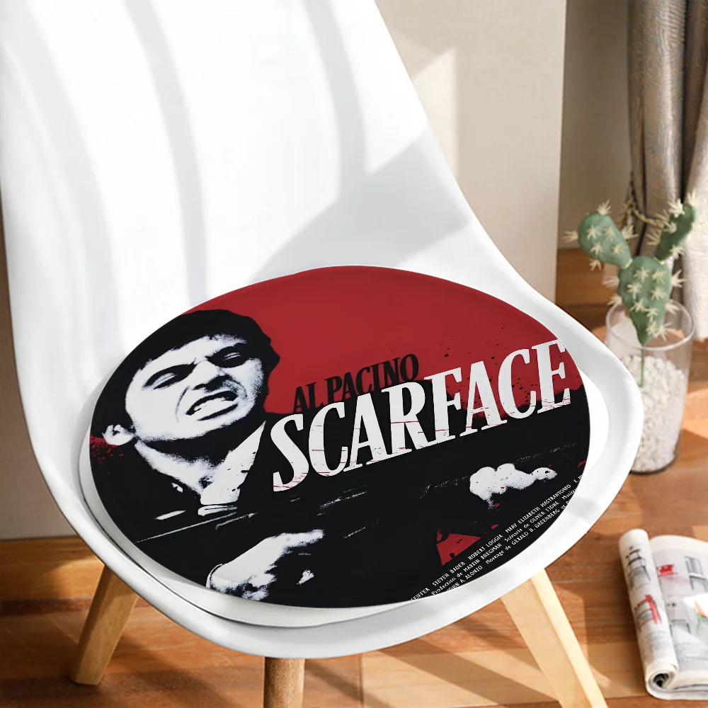 Scarface The World is Yours Classic Movie European Meditation Cushion Stool Dining Chair Tatami Seat Anti-Slip Outdoor Cushions