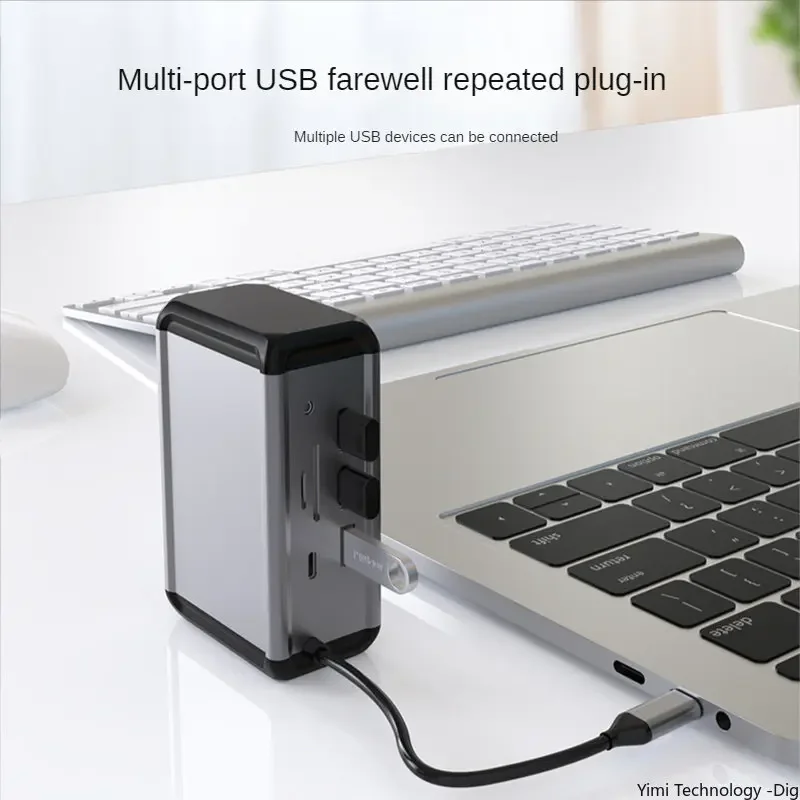 New 12-in-1 Type-C Docking Station Usb Hub USB3.0 Vertical Desktop Docking Station Computer USB Interface Expansion - Image 2