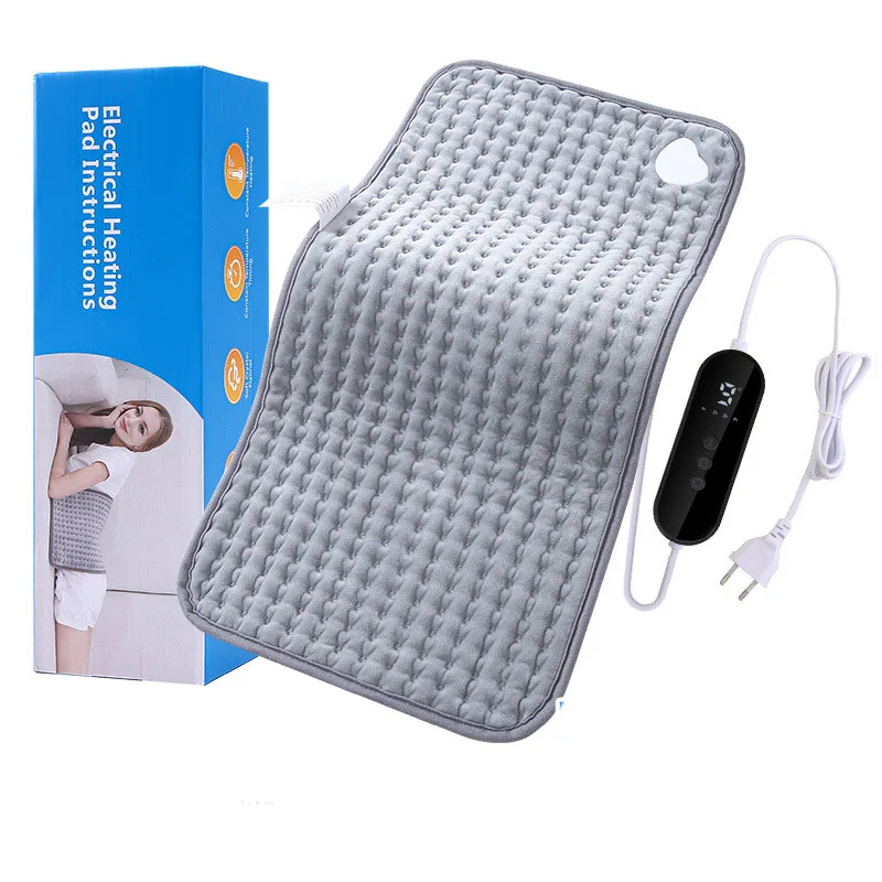 60x30CM Heating Pad Heater Pad for Relief of Back Pain and Cramps Automatic Shutoff Machine Washable LCD Controller with Timer