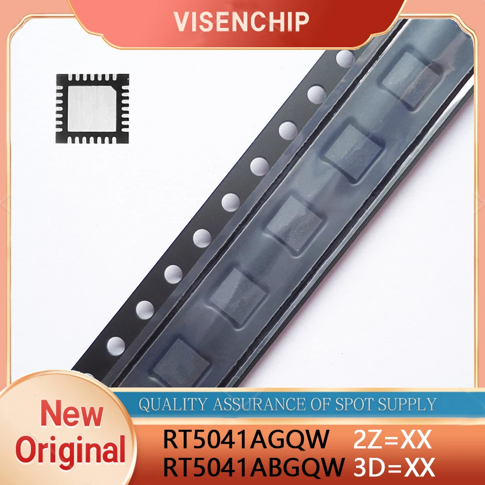 2pieces RT5041AGQW RT5041A 2Z=DE 2Z=... RT5041ABGQW RT5041AB 3D=2Y 3D=... QFN-28