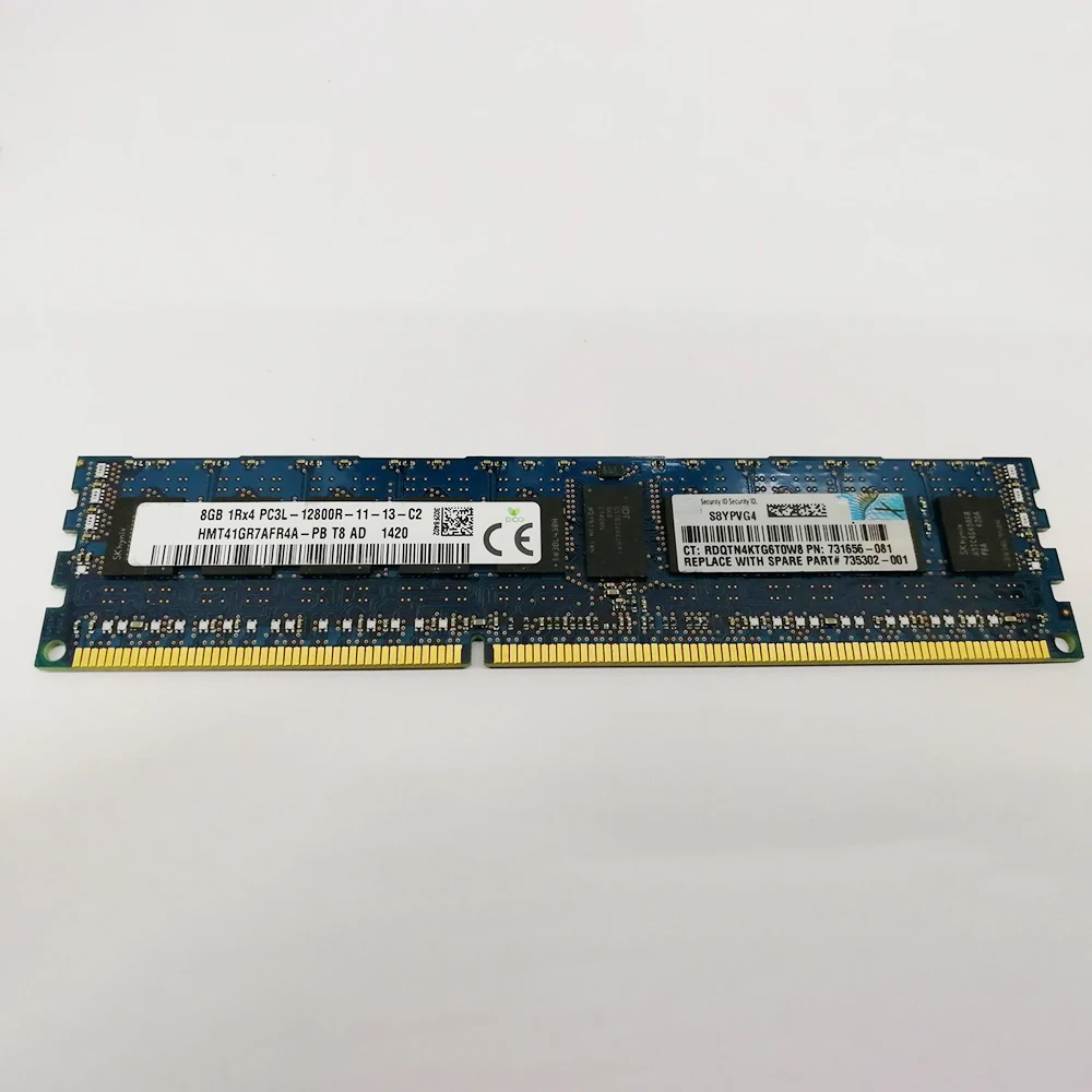 

1 Pcs For HP G8 V2 DL388P DL388E DL380 Gen8 731656-081 731765-B21 735302-001 8GB DDR3 1600 Server Memory