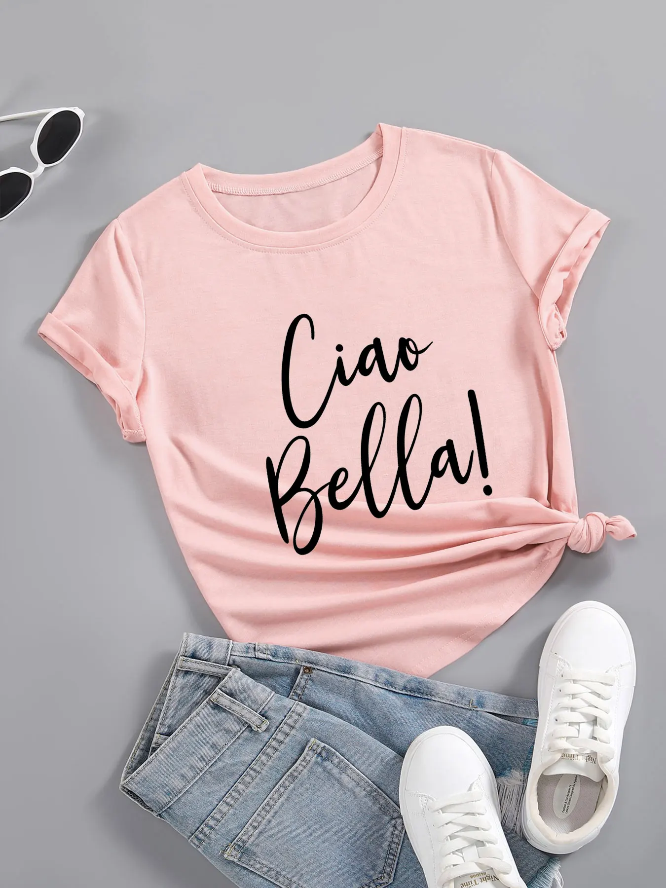 Hello Italy 2 Shirt New Arrival Summer Casual 100%Cotton Funny T Shirt Italian Shirt Italian Hello Shirts Gift for Her