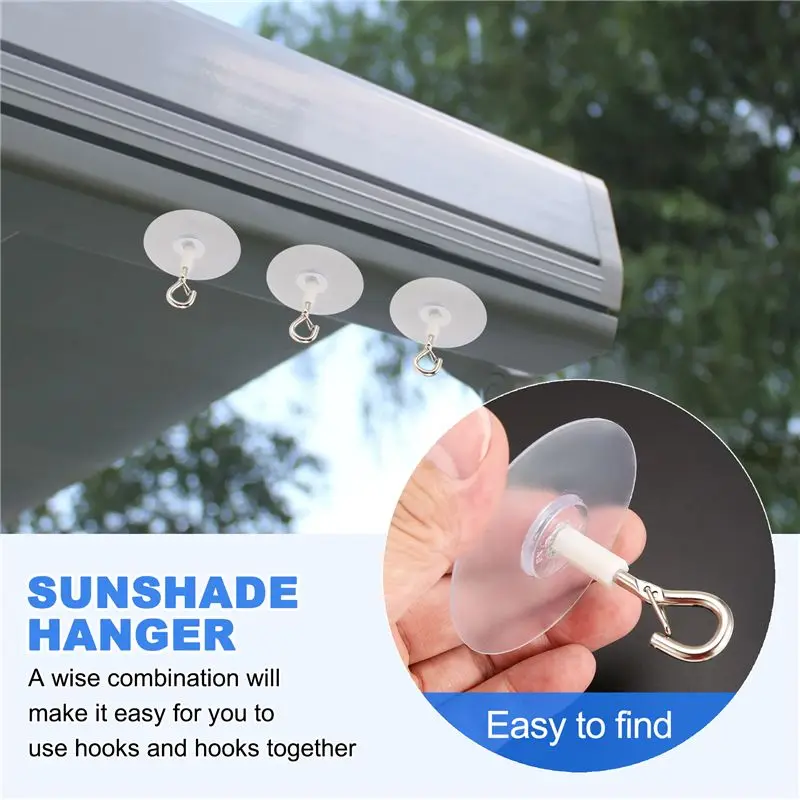 SEWS-Stick Ceiling Hooks Heavy Duty Self-Adhesive Water Resistant Hooks For Ceiling Multifunctional Hooks For Wind Chimes