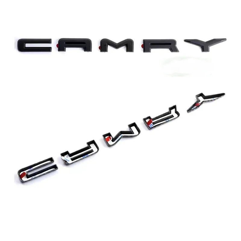 3-piece Set Emblem for Toyota Camry Modified Covering Car Sticker 3D Trunk Sticker Accessories SE LE XSE Auto Exterior Decor