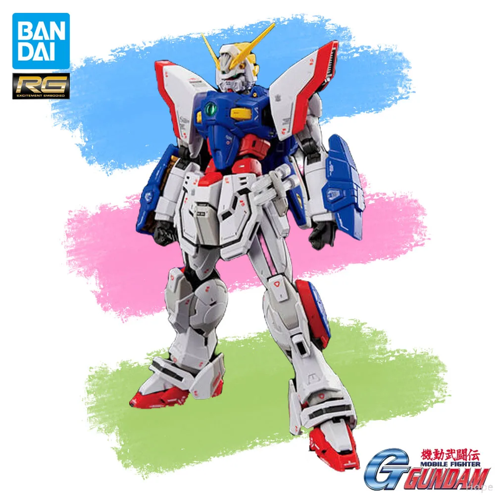 

В наличии оригинальный BANDAI RG Mobile Fighter G Gundam Shining Gundam фигурка аниме фигурка в сборе модель подлинная игрушка в штучной упаковке