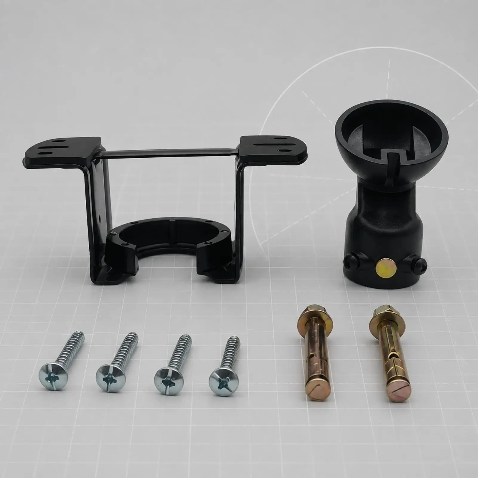 Angled Hanging-Ball Mounting Base Non-Threaded Downrod Compatible 45° Inclined Ceiling Fan Light Mount Maximally Firm for