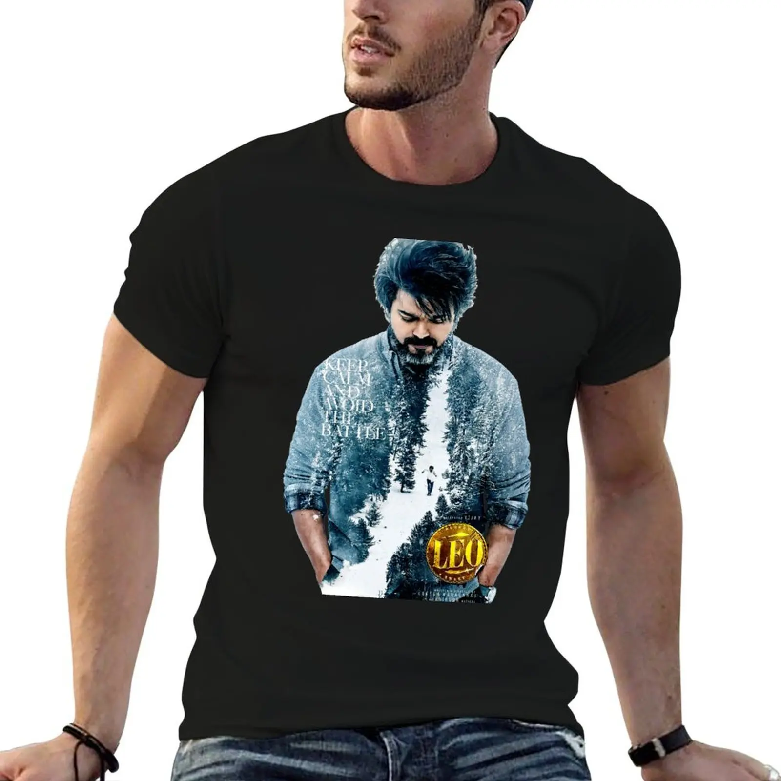 

LEO Ilayathalapathy - Vijay T Shirt T-Shirt graphic t shirts shirts graphic quick-drying T-shirts for men cotton