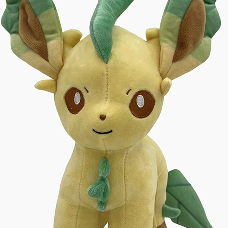 28cm pokemon leafeon brinquedos de pelúcia grande anime boneca bonito travesseiro eevee pokémon plushie aniversário presente de pelúcia para crianças natal