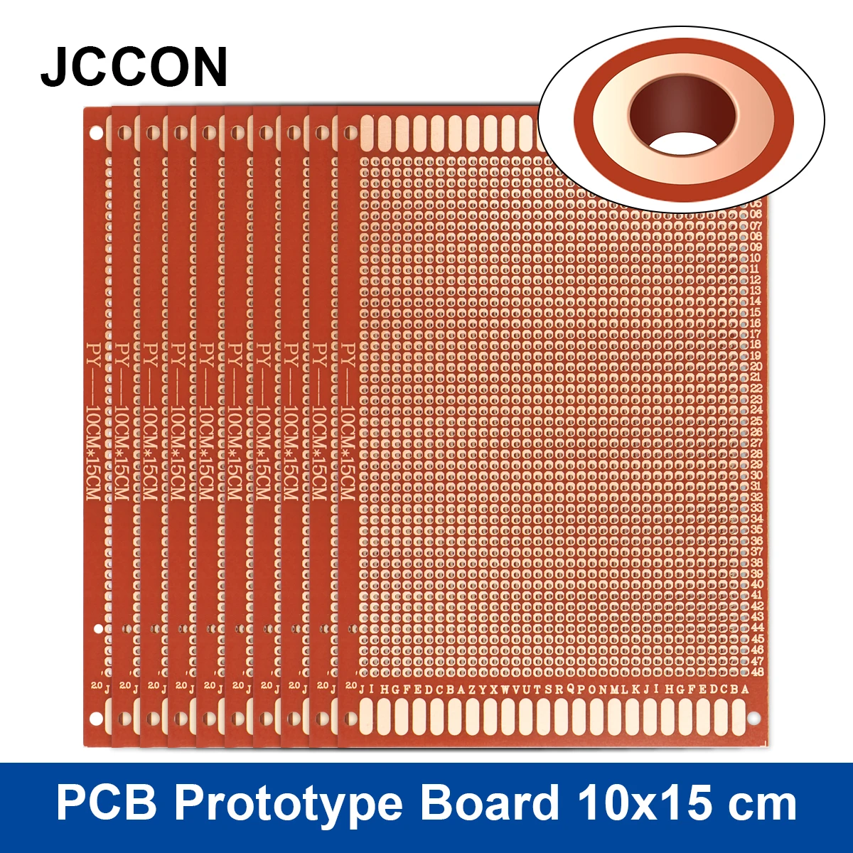10 sztuk PCB płytka prototypowa 10x15 cm obwód Protoboard uniwersalna matryca DIY pojedynczy rząd ciągły otwór płyta lutownicza