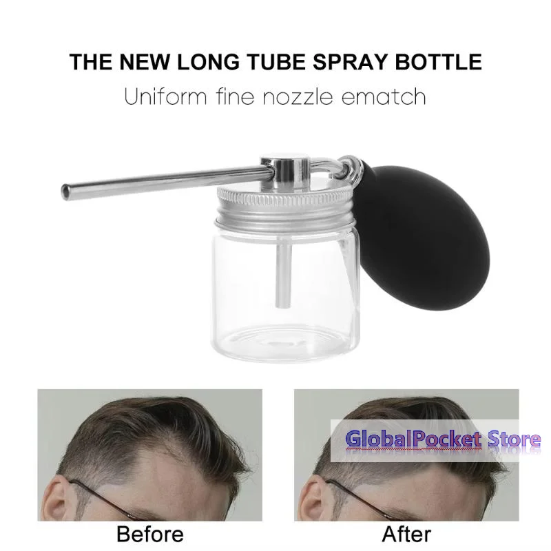 [TG823]1Pcs Talc Fiber Talcum Powder Blower Puffer Hair Loss Hair Building Fiber Spray Applicator Hair Salon Powder Spray Bottle