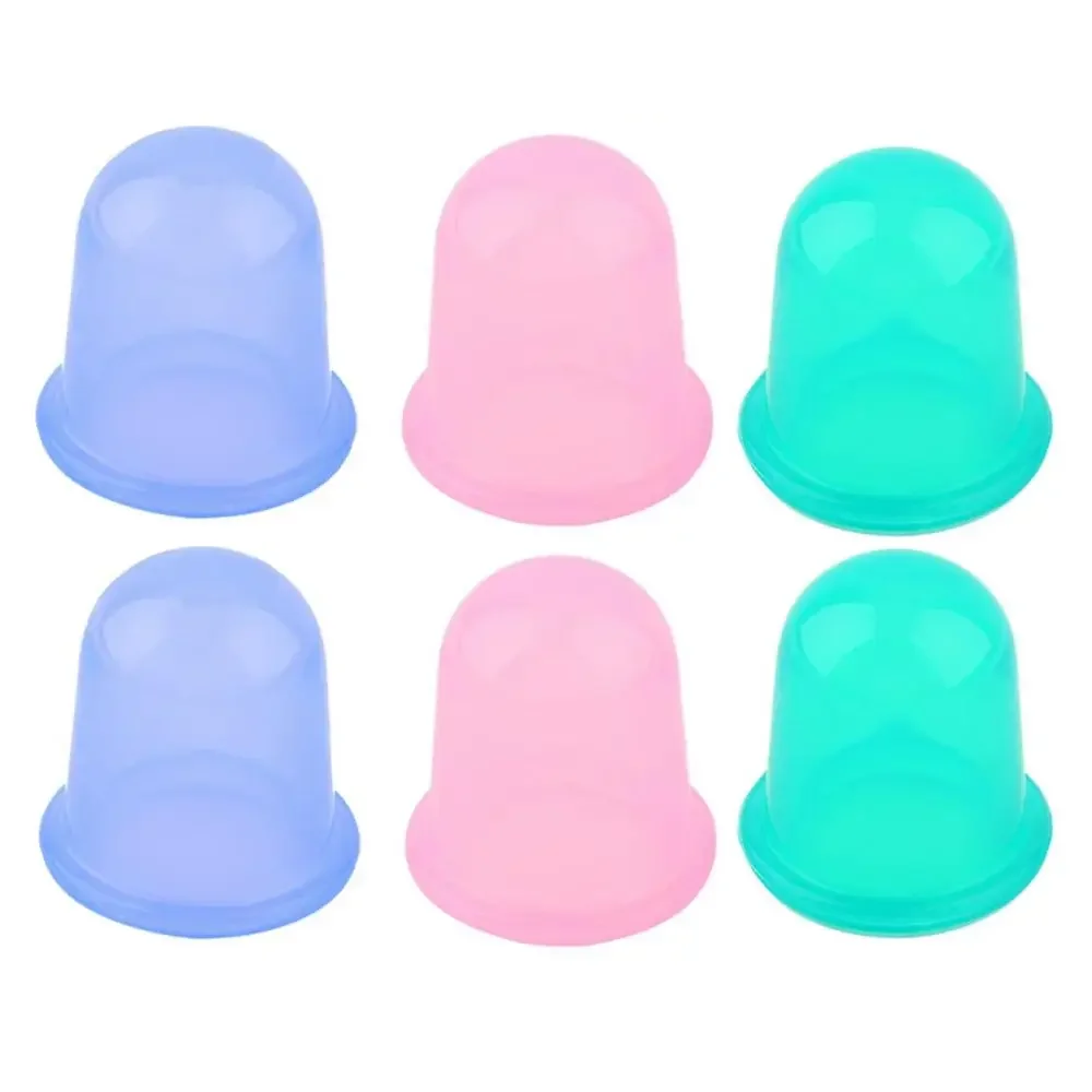 2pcs Silicone Vacuum Suction Cups Therapy Vacuum Cans Vacuum Suction Cups Massage Body Cups Massage Jars Anti Cellulite Massager