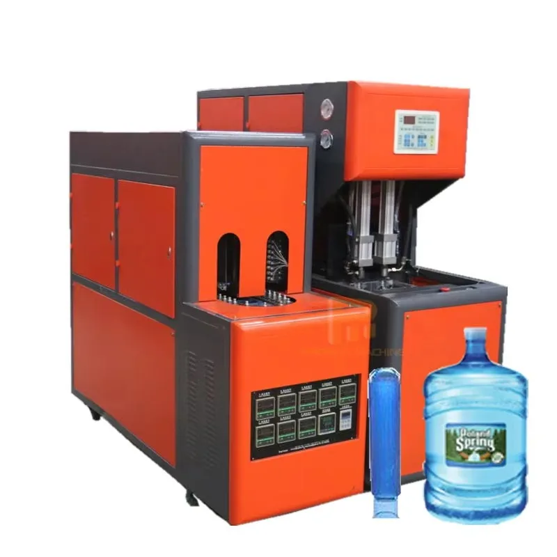 3-20L 5 Gallon PET Bottle Blowing Machine, Semi-Automatic Stretch Blow Molding Device, High Efficiency 3000-3600 BPH