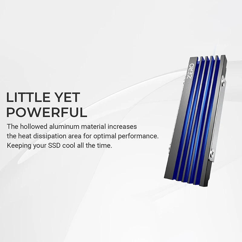 M05 M.2 2280 SSD Radiator M.2 NVME Radiator ze stopu aluminium Wydajny radiator z termiczną podkładką silikonową Chłodnica do chłodzenia komputera PC