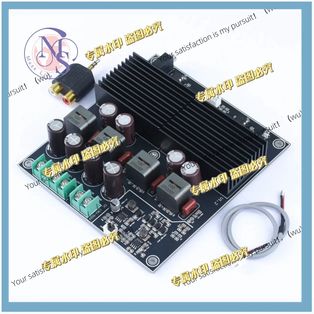 Suitable for DC 19-50V dual channel 600W + 600W stereo power amplifier board, dual core TPA3255 AMP