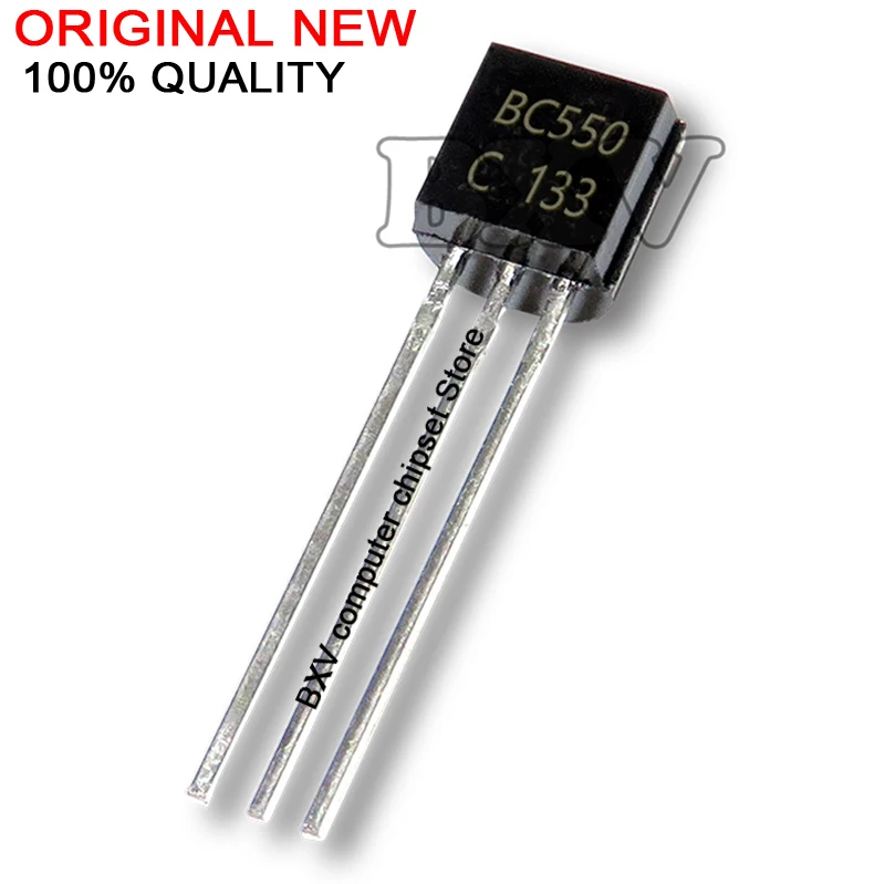 50PCS BC550C + BC560C Each 25pcs BC550 BC560 TO92 Transistor DIP-3 45V 0.1A TO-92 New Original