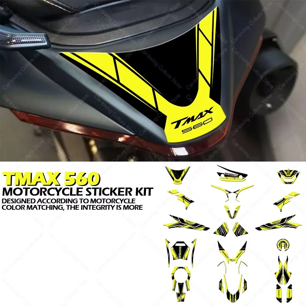 

Motorcycle Tank pad Stickers Protection kit Waterproof Sticker For TMAX 560 tmax560 3D Epoxy Resin Protective Sticker