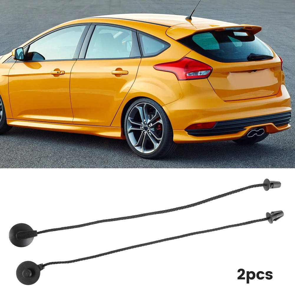 2pcs Rear Trunk Shelf Strings  For Ford Focus MK3 Hatch Parcel Shelf Tray Cover Strap Strings Clip 1930212 Automobiles Parts