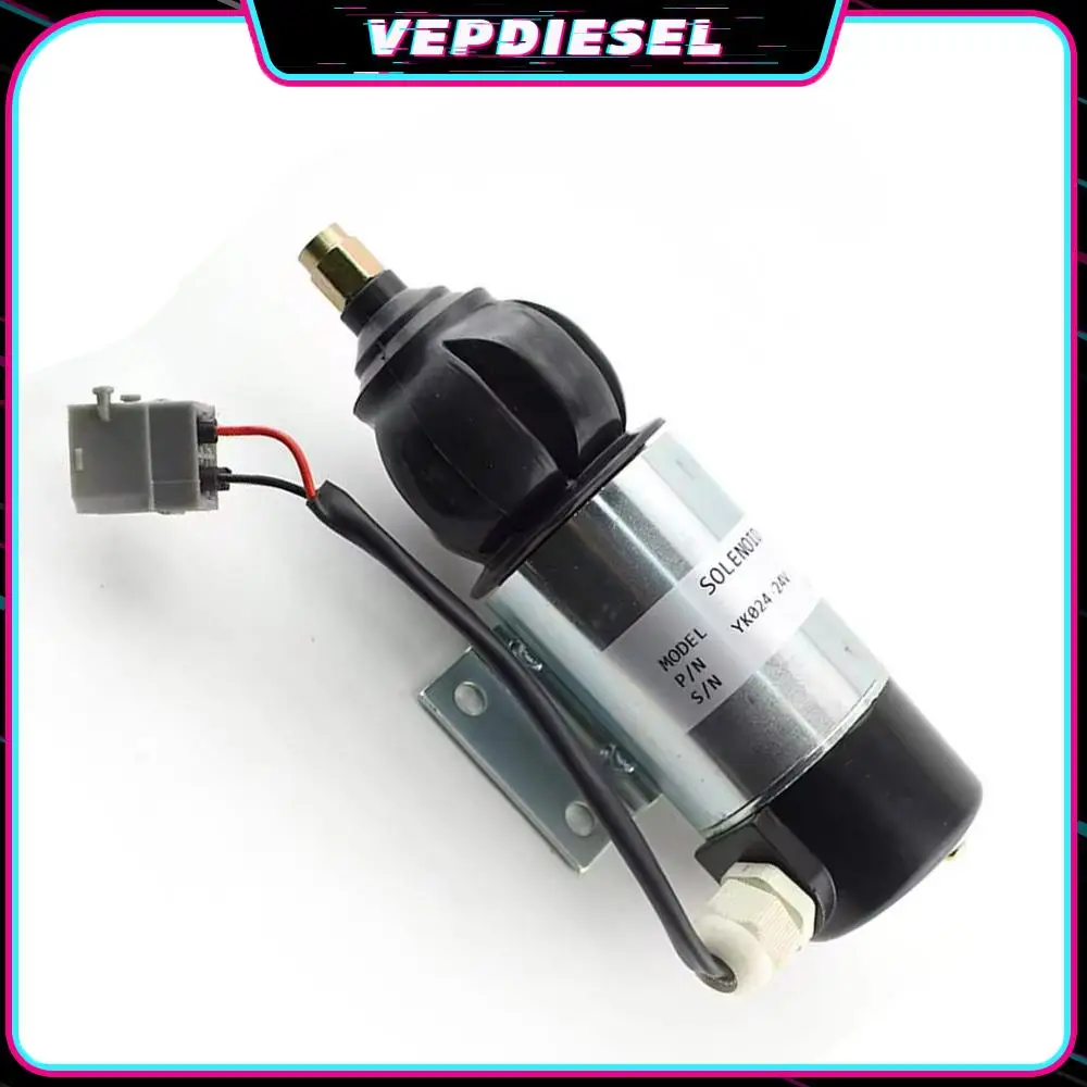 OE52318 872825 873754 24V Fuel Shutoff Solenoid Valve for Perkins Volvo Penta 1830592 872458 881969 Construction Machinery Parts