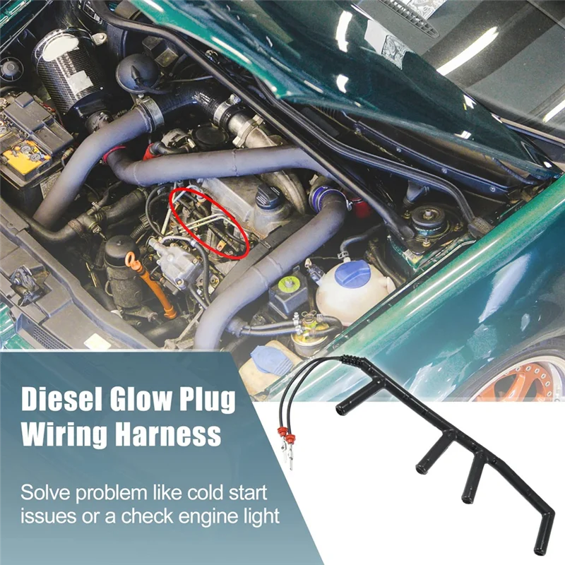 توهج التوصيل تسخير 028971766 028-971-766 للجولف جيتا باسات 904-091 توهج التوصيل الأسلاك تسخير-A08Q