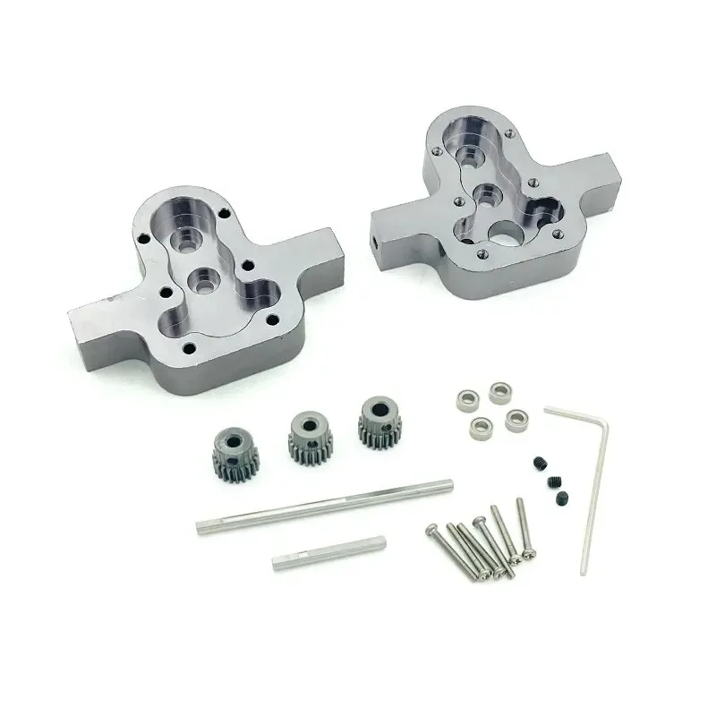 1 zestaw osłony skrzyni biegów Metal 370 RC Car Upgrade Parts dla MN D90 D91 99 99s/WPL B14 B24 C14 C24 C34