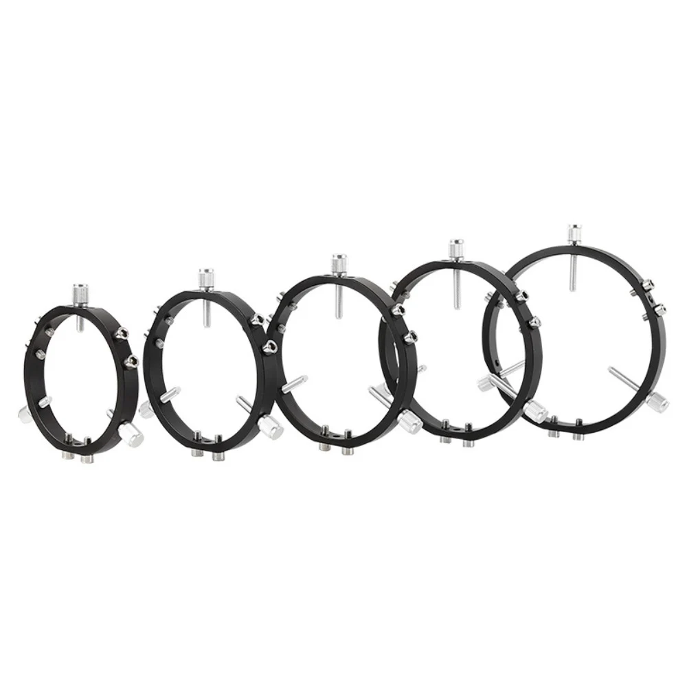 90/100/110/120/130mm 3-Point Photographic Fixation Ring Black Astronomical Telescope Photography Accessories