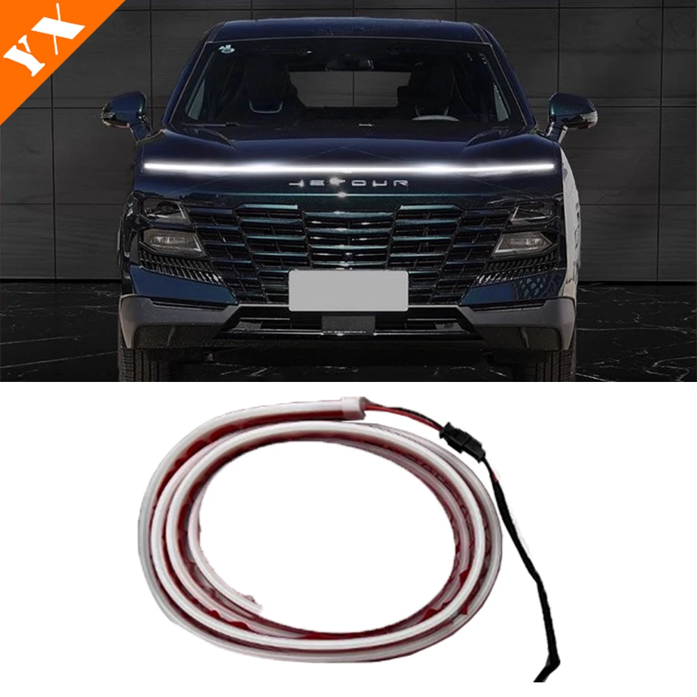 

For Jetour dashing 2024 2025 2026 accessories Car Grill Daytime Running Light Machine Cover Atmosphere Light Decorative Light