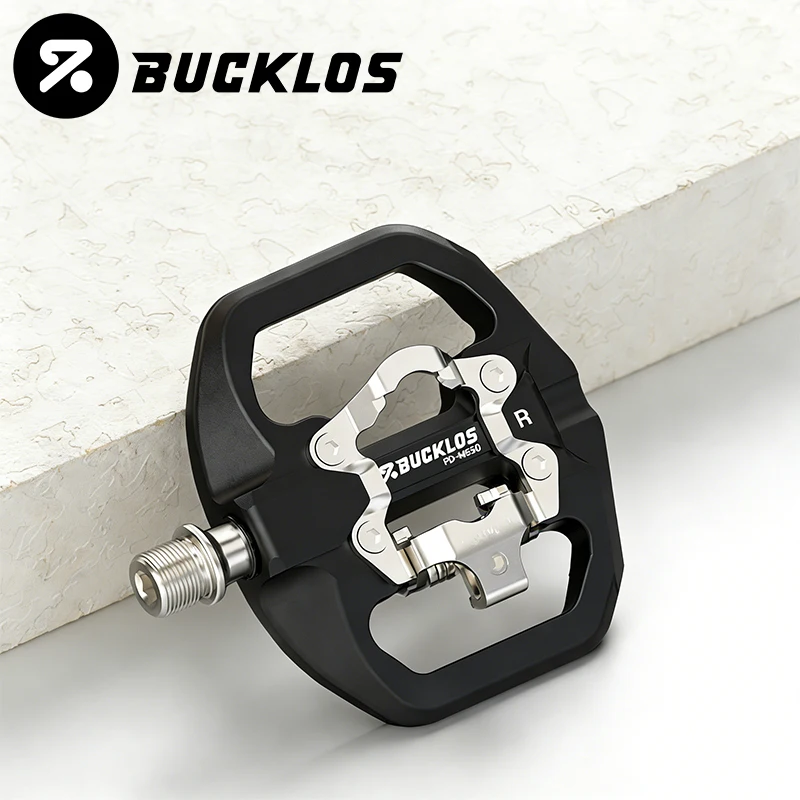 AliExpress BUCKLOS Bike Lock Pedals for SPD Dual Function MTB Pedal 9/16'' Nylon Fiber Mountain Bike Pedals Non-slip Bicycle Pedal PD-M650