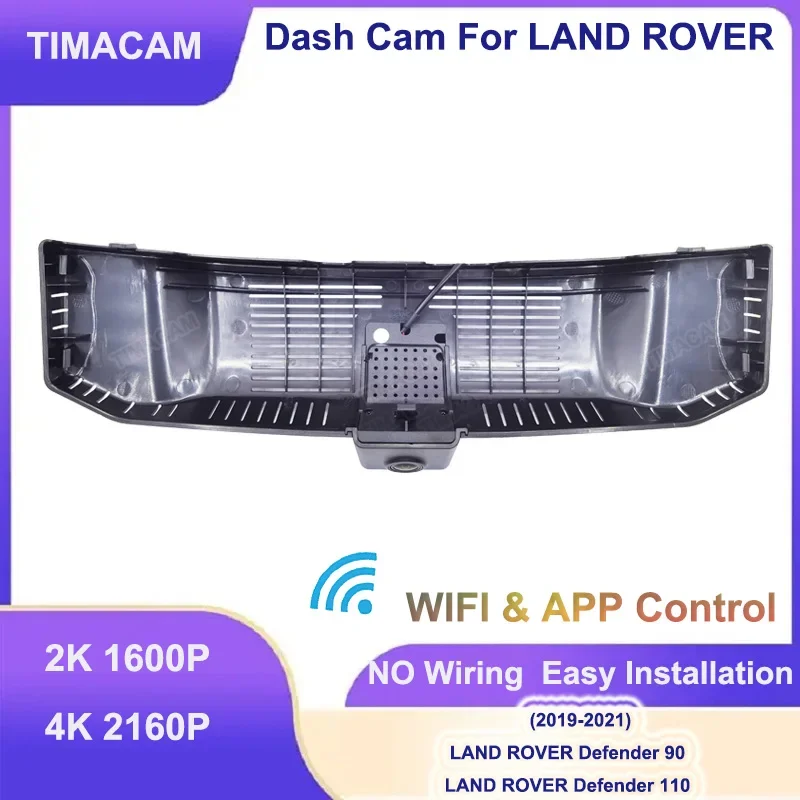 

TIMACAM 2K 4K 2160P Front and Rear Dash Cam For LAND ROVER Defender 90 For LAND ROVER Defender 110 2019 2020 2021 2022 Car Dvr