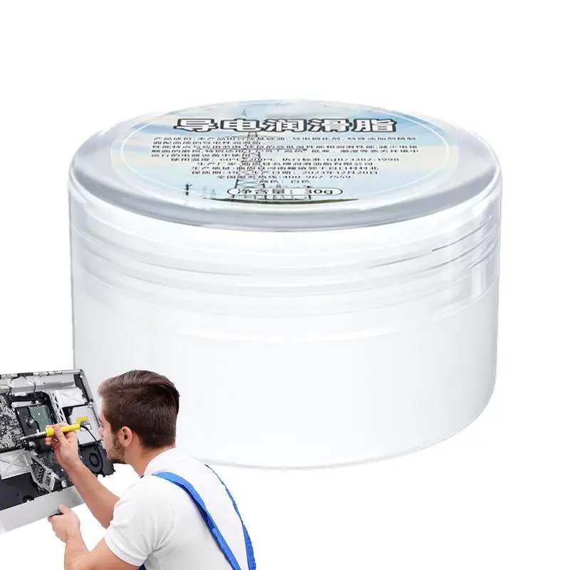 Conductive Lubrication Grease Electrical Conductive Cream 30g Multi-Function Grease Electrical Dielectric Gel Improves Current