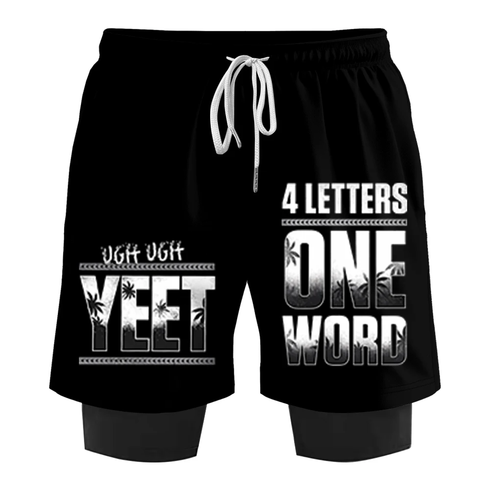 

Jey Uso Four Letters One Word Merch Shorts Cosplay Women Men HipHop Streetwear Short Pants