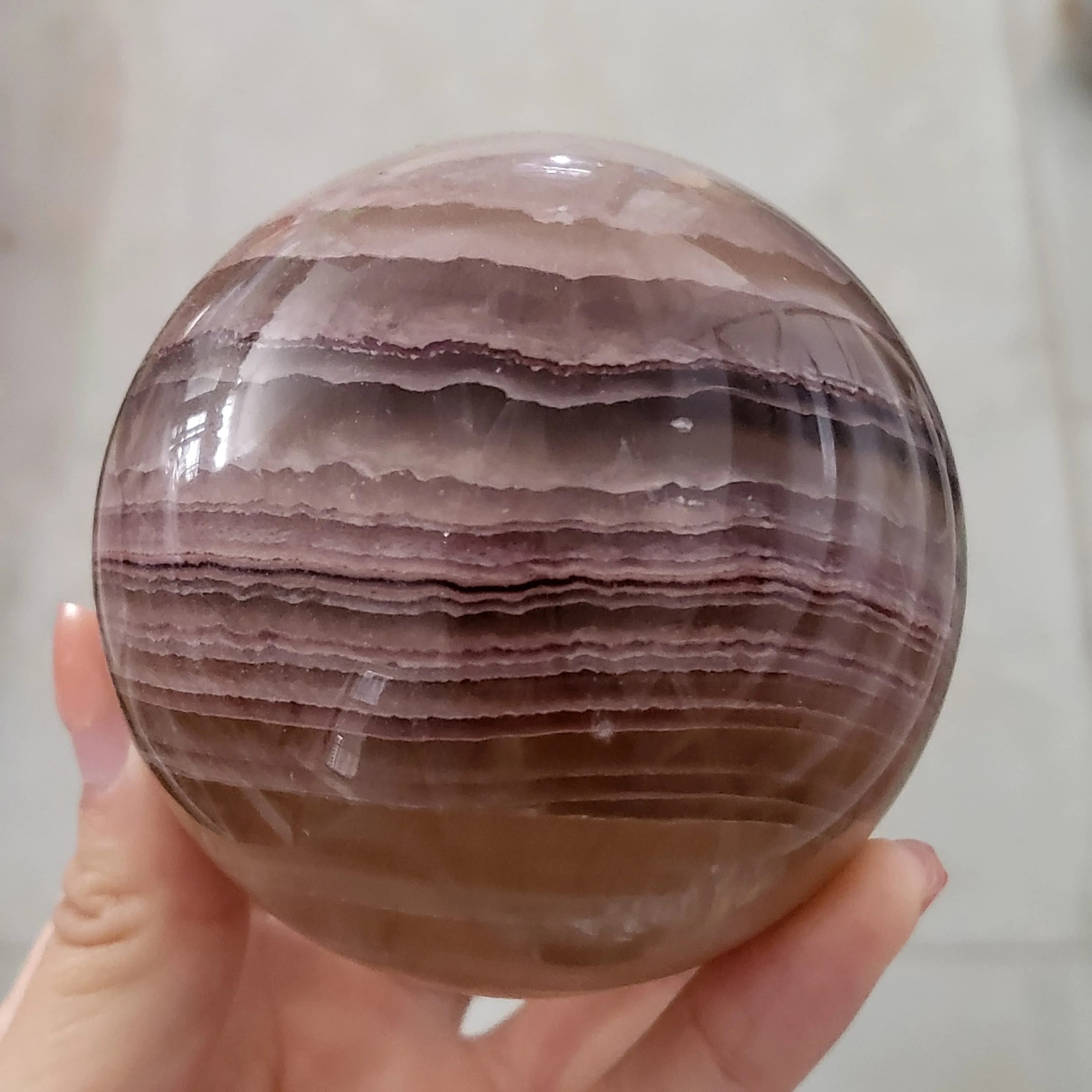 Natural Fluorite Mineral Quartz Crystal Sphere Healing Home Decor Wedding Decoration Gift