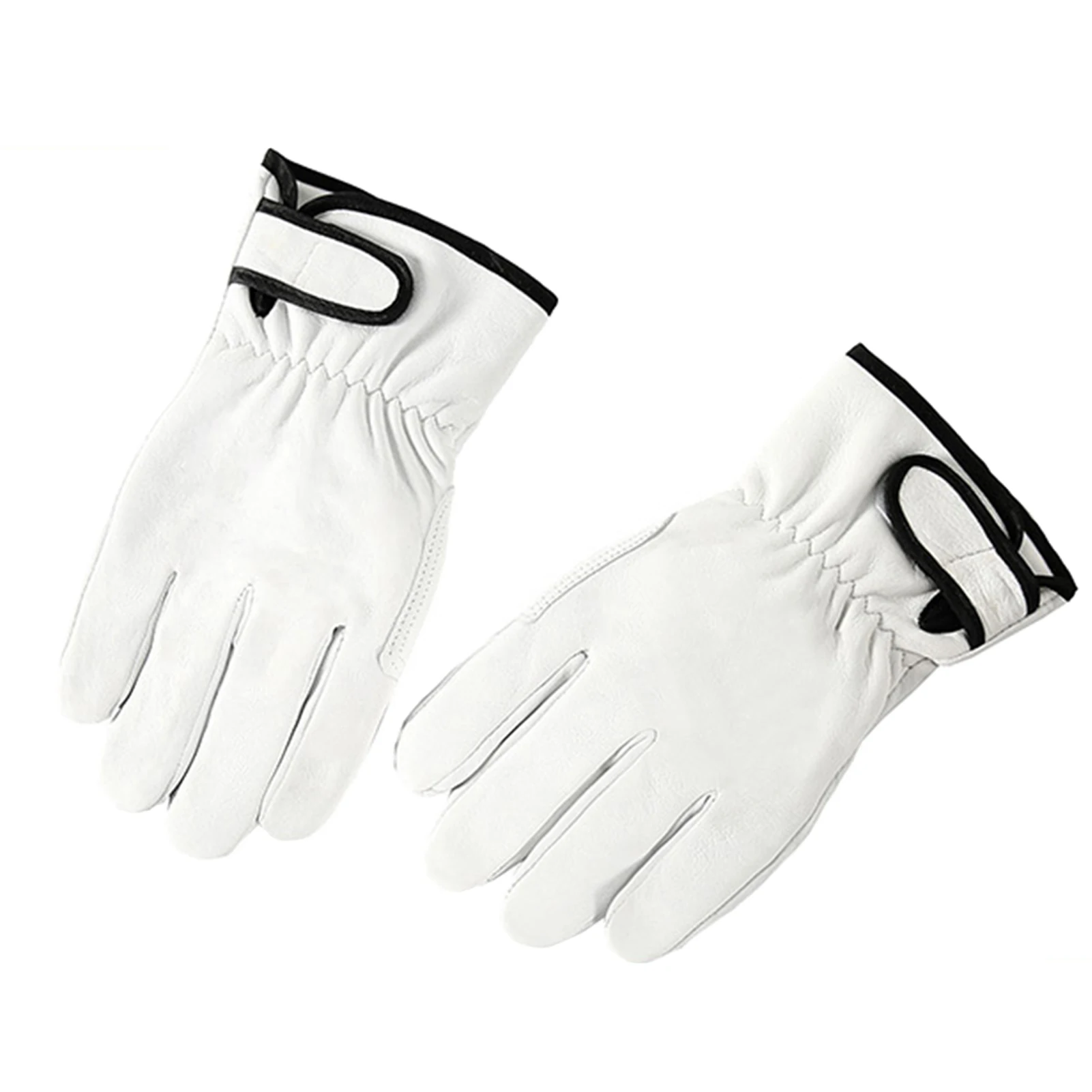 Guantes de trabajo multiusos para hombre y mujer, protectores de seguridad para agricultura, resistentes al desgaste, de cuero PU, para exteriores, manejo cómodo, 1 par