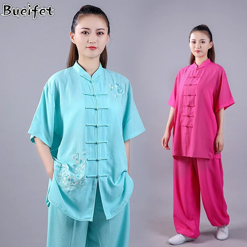 Uniforme de Tai Chi, Wushu Kung Fu classique chinois, costume d\'exercice aile Chun pour adultes, pratique des Arts martiaux traditionnels