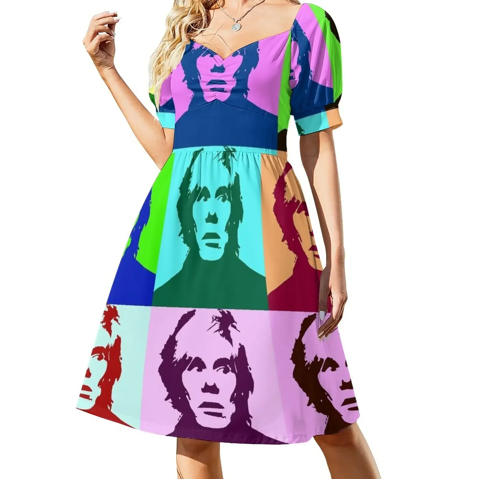 

Pop Art Andy Warhol Short-Sleeved Dress dress women summer dresses for official occasions Dress