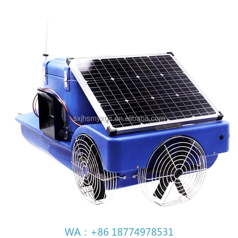Generation Aquaculture Machine AeratorAdjustable 12V Solar-Powered Automatic Fish and Prawn Feeder New
