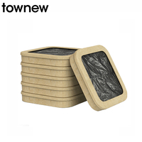 TOWNEW T1S smart trash can replacement bin refill ring R01 for use with T1S or T Air X, 6Pk, ring contains