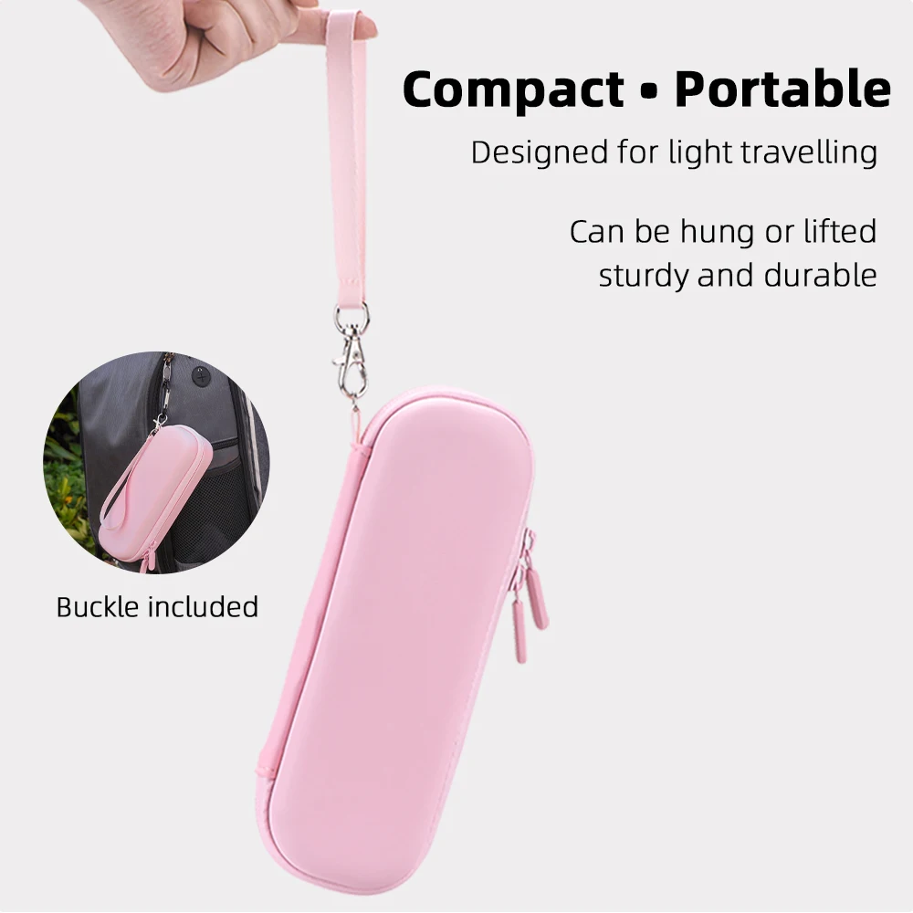 ل DJI Osmo Pocket 3 Body Bag المحمولة صندوق تخزين من الألومنيوم اليد مقاوم للماء Osmo Pocket 3 مقبض حزام الوردي ملحقات الكاميرا