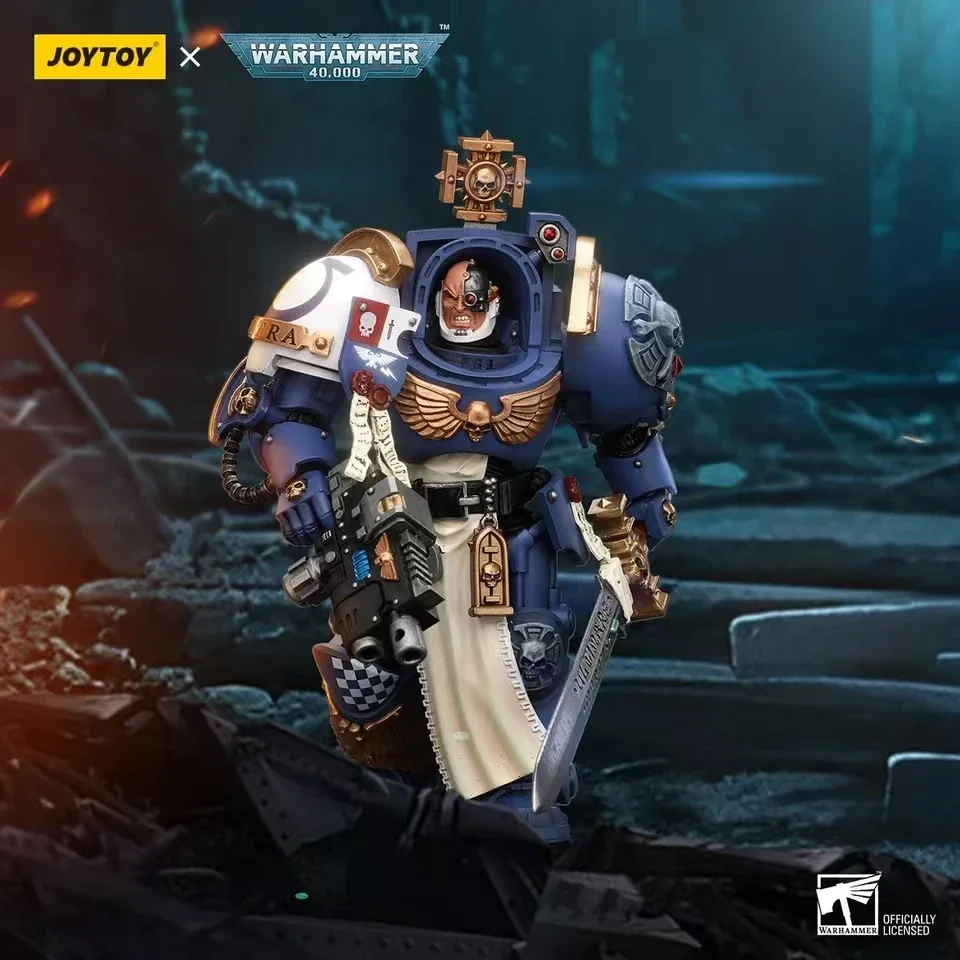 

In Stock JOYTOY Warhammer 40K 1/18 Ultramarines Captain In Terminator Armour Anime Action Figures Model Toys Collection Gifts