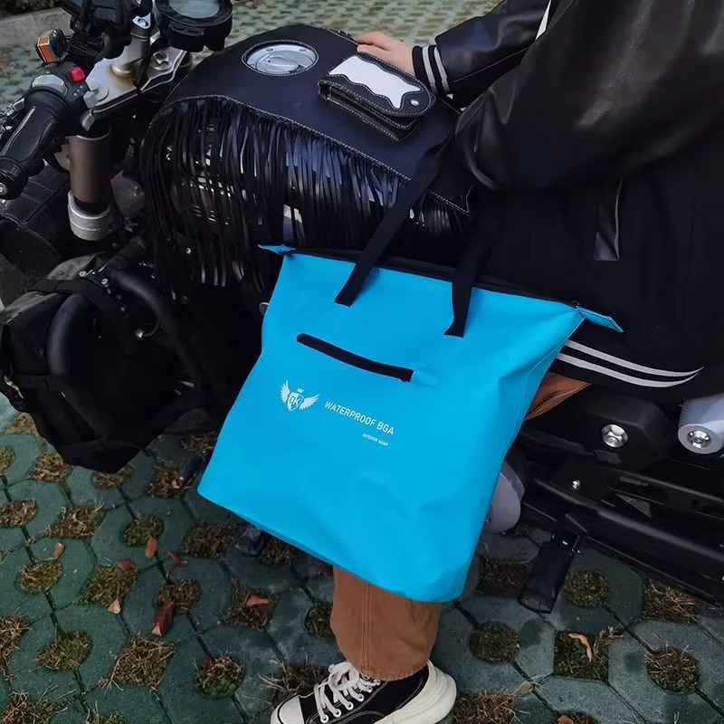 بولي كلوريد الفينيل حقيبة جافة السباحة أكياس مقاومة للماء في الهواء الطلق طوي تجمع تخزين حزمة خفيفة الوزن الهاتف الحقيبة العائمة القوارب التجديف #4